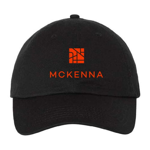 Valucap Unstructured Hat -- Black / Red