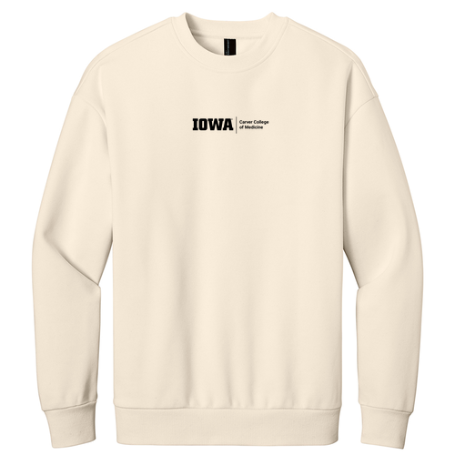 Embroidered CCOM Logo District V.I.T. Heavyweight Fleece Crew -- Griege