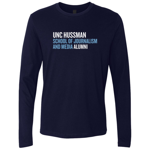 Next Level Apparel Premium Fitted Long Sleeve Crew -- Midnight Navy