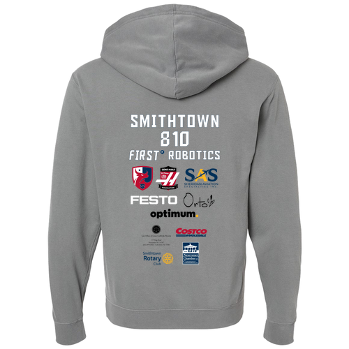 Comfort Colors Unisex Garment-Dyed Lightweight Fleece Hooded Sweatshirt -- Grey