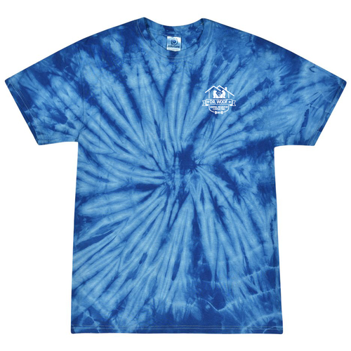 Colortone Unisex Multi-Color Tie-Dyed T-Shirt -- Spider Royal