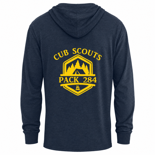 Next Level Apparel CVC Long Sleeve Hoodie -- Midnight Navy