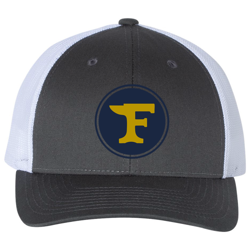 Richardson Low Profile Trucker Hat -- Charcoal / White