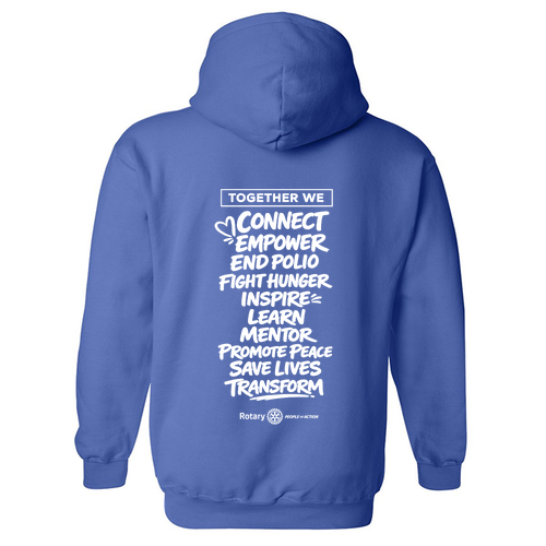 Rotary Club of Portage Gildan Heavy Blend Hooded Sweatshirt -- Royal