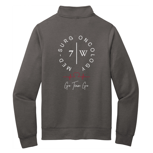 Port and Company Core Fleece Cadet Full-Zip Sweatshirt -- Dark Heather Grey