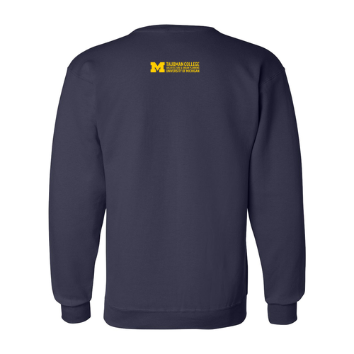 Champion Powerblend Crewneck Sweatshirt -- Navy
