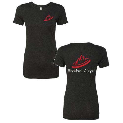 Breakin' Clays Ladies T-Shirt- Black