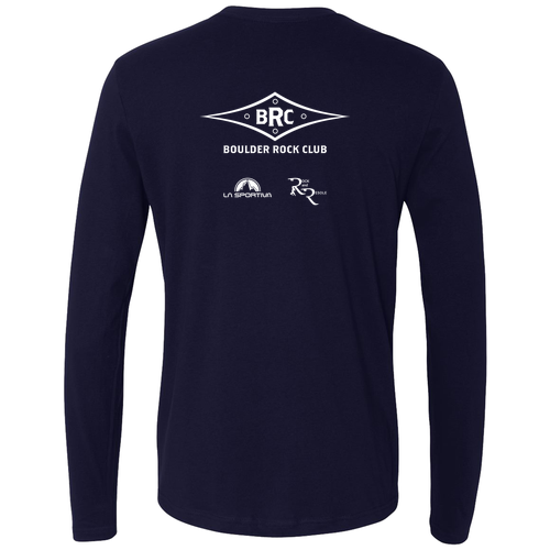 Next Level Apparel Premium Fitted Long Sleeve Crew -- Midnight Navy