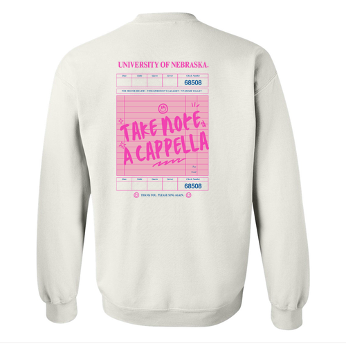 Take Note Ticket Crewneck Sweatshirt