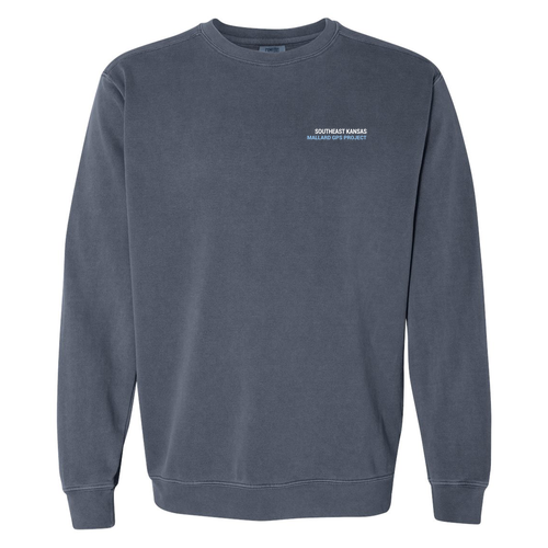 Comfort Colors Unisex Garment-Dyed Crewneck Sweatshirt -- Denim