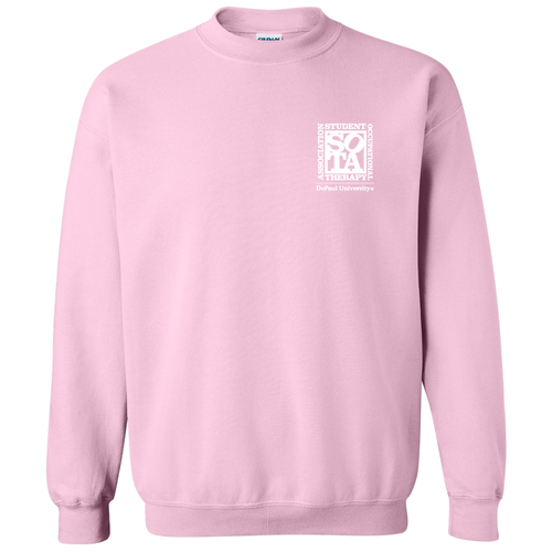 Gildan Heavy Blend Crew Neck Sweatshirt -- Light Pink