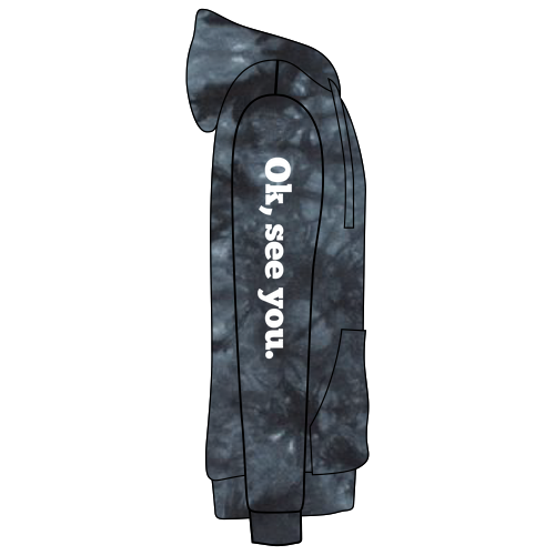 Dyenomite Blended Hooded Sweatshirt -- Black Crystal