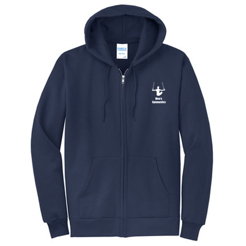 Port and Company Classic Full Zip Hooded Sweatshirt -- Navy
