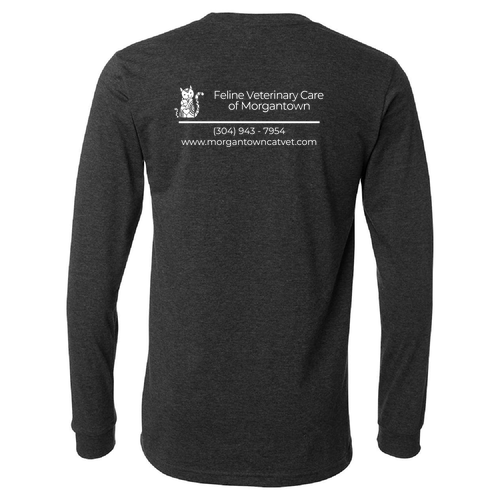 Bella+Canvas Unisex Heather Cvc Long Sleeve Tee- Heathers -- Dark Grey Heather