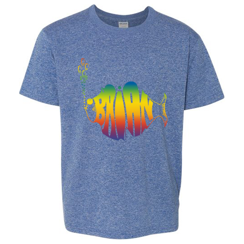 YOUTH Gildan Softstyle T-Shirt -- Heather Royal