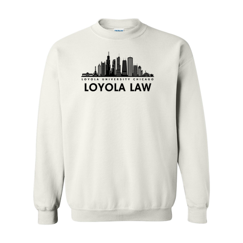 Chicago Skyline Crewneck Sweatshirt -- White