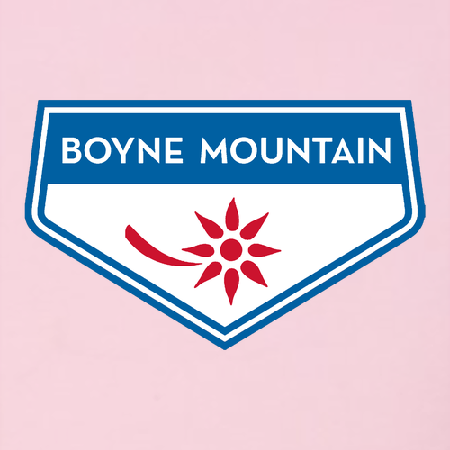 Boyne Mountain Logo 2 Full Color -- Crewneck Sweatshirt Pink