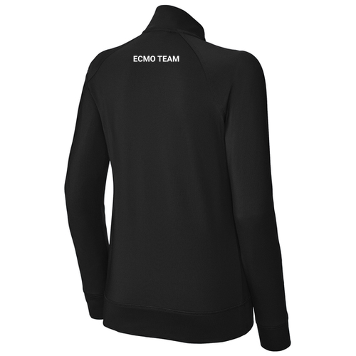 Sport-Tek Ladies Sport-Wick Stretch Full-Zip Cadet Jacket -- Black