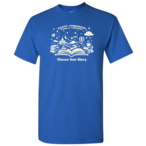 Scott Library Tee -- Royal