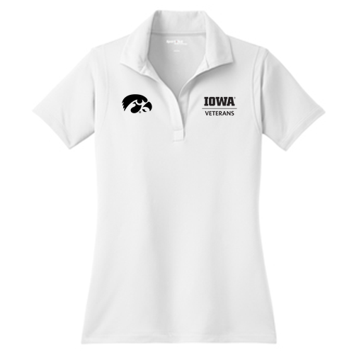 Embroidered Sport Tek Ladies Micropique Sport Wick Sport Shirt -- White