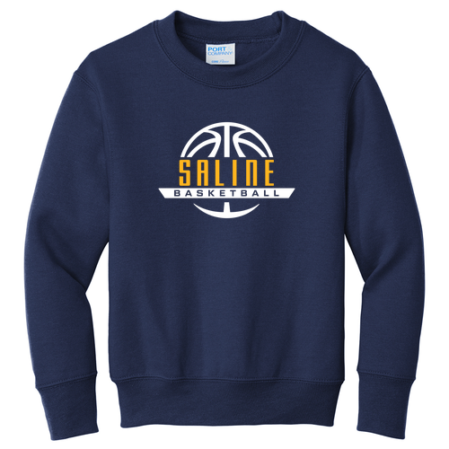 Port and Company Youth Crewneck Sweatshirt -- Navy