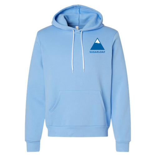 Sugarloaf Logo 2 Blue Ink -- Pullover Hooded Sweatshirt Carolina Blue