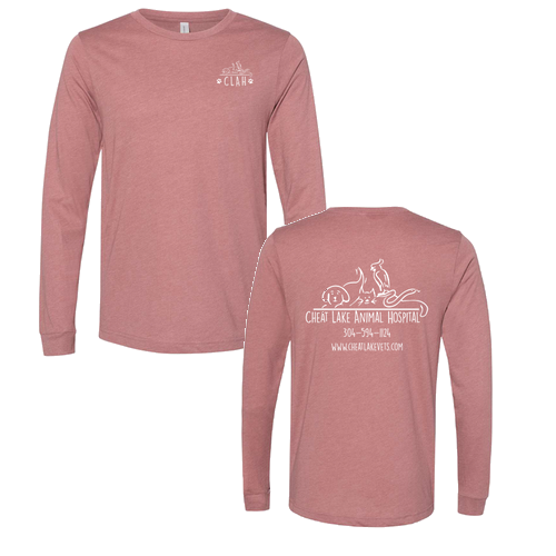 Bella+Canvas Unisex Heather Cvc Long Sleeve Tee- Heathers -- Heather Mauve