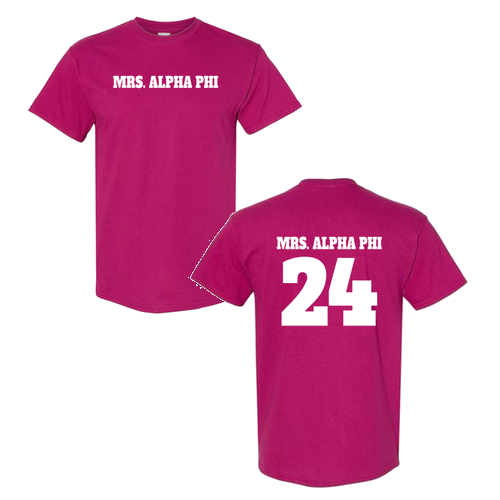 Mrs. Alpha Phi Berry Cotton Tee