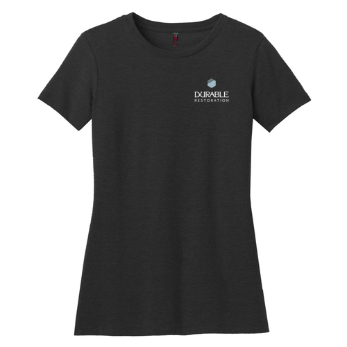 District Made Ladies Perfect Blend Crew Tee -- Black