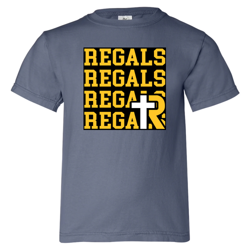 Comfort Colors Youth Ring Spun Cotton Tee -- Blue Jean