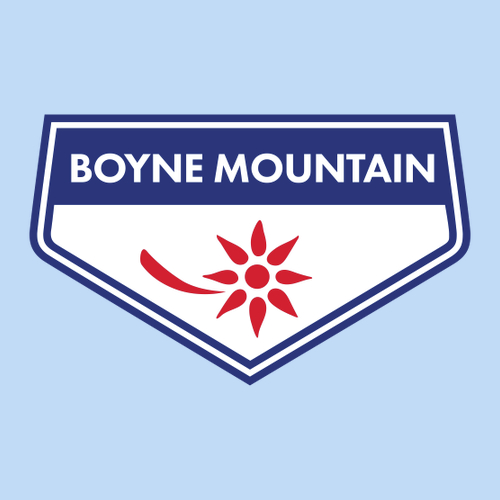 Boyne Mountain Logo 1 Full color -- Short sleeve Light Blue