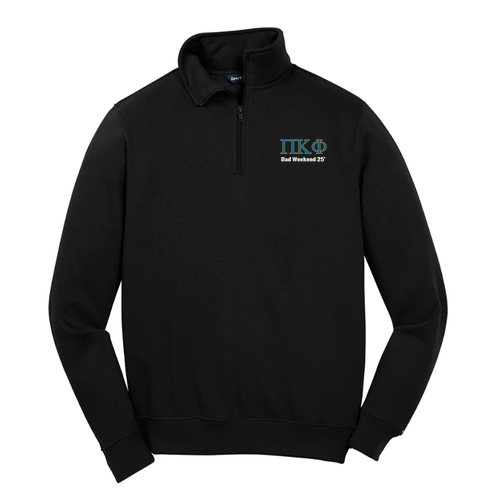Sport Tek Quarter Zip Sweatshirt -- Black