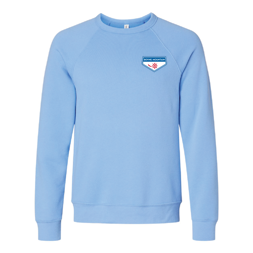 Boyne Mountain Logo 2 Full Color -- Crewneck Sweatshirt Carolina Blue