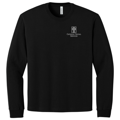 BELLA+CANVAS Unisex 7.5-Ounce Heavyweight Long Sleeve Tee -- Black