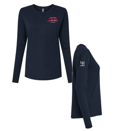 Next Level Women's Cotton Relaxed Long Sleeve T-Shirt -- Midnight Navy