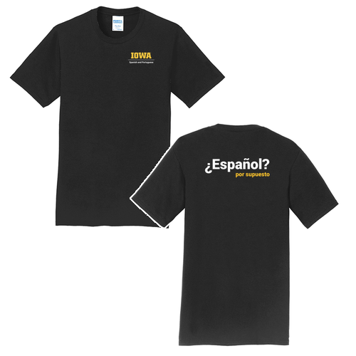 Por Supuesto Port and Company Fan Favorite Tee -- Jet Black