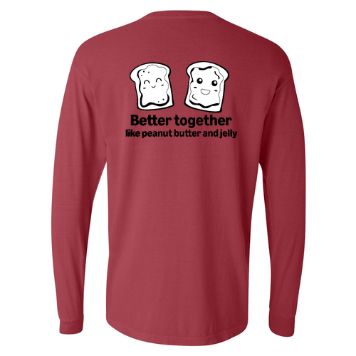 Comfort Colors Ringspun Long Sleeve Tee -- Crimson