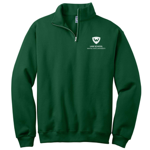 Jerzees 1/4 Zip Cadet Sweatshirt -- Forest Green