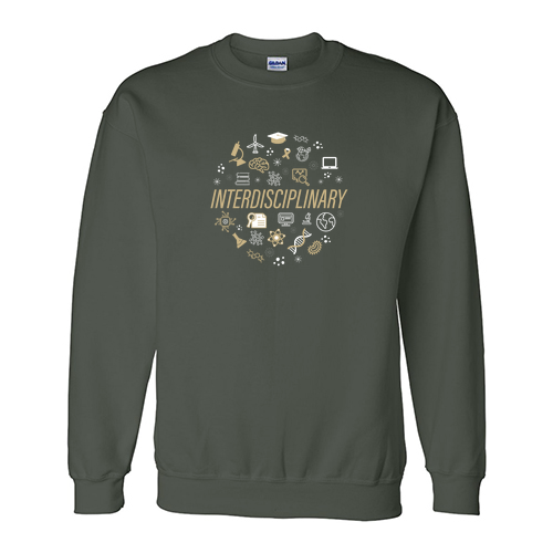 Gildan DryBlend Interdisciplinary Crew Neck Sweatshirt -- Forest Green