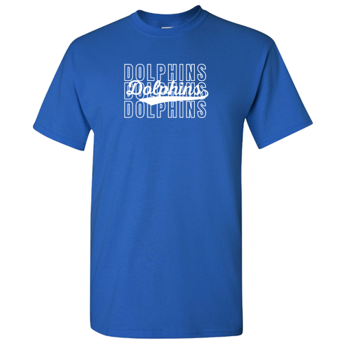 Adult Royal Blue Cotton T-Shirt