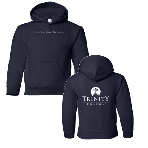 Gildan Heavy Blend Youth Hooded Sweatshirt -- Navy