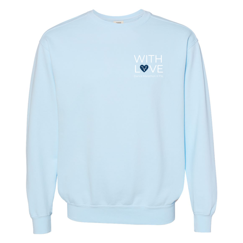 Comfort Colors Unisex Garment-Dyed Crewneck Sweatshirt -- Chambray