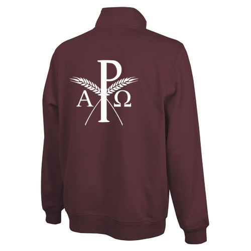 Charles River Crosswind Quarter Zip Sweatshirt -- Maroon