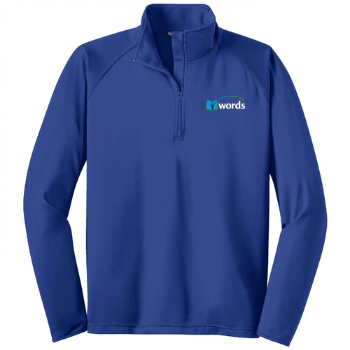 Sport Tek Sport Wick Stretch Half Zip Pullover -- True Royal