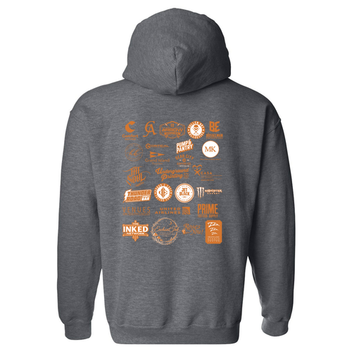 Sunset Adult Hooded Sweatshirt -- Dark Heather
