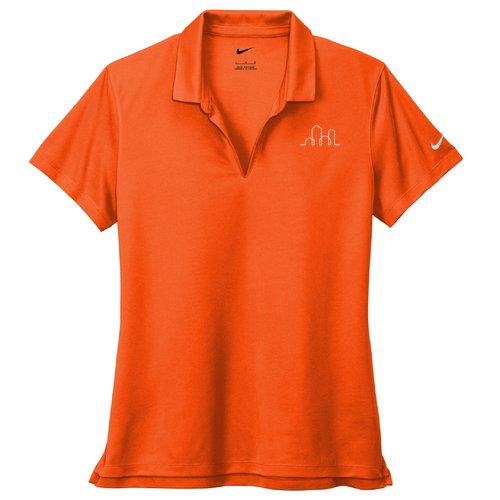 Nike Ladies Dri-Fit Micro Pique 2.0 Polo -- Brilliantexas Orange