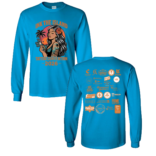 Sunset Adult Long Sleeve T-Shirt -- Sapphire