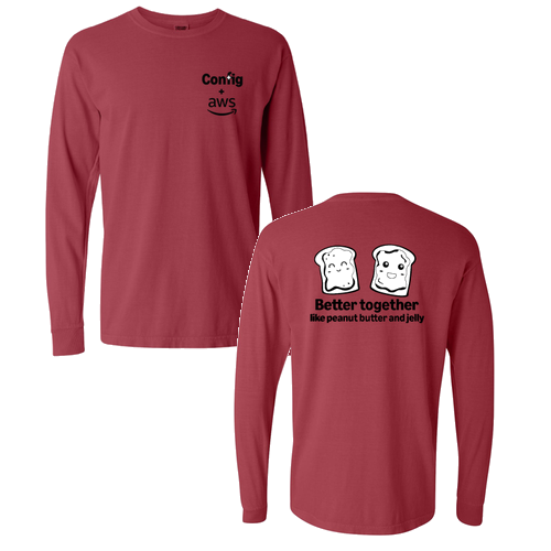 Comfort Colors Ringspun Long Sleeve Tee -- Crimson