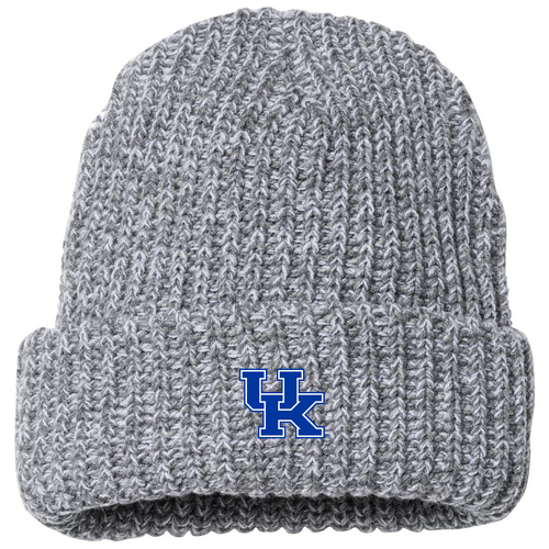 Sportsman 12-inch Chunky Knit Hat -- Grey / White Speckled
