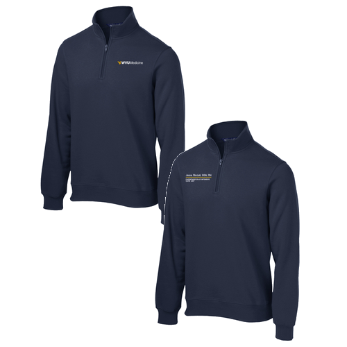 Sport Tek Quarter Zip Sweatshirt -- True Navy